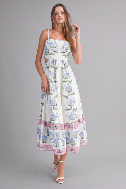 "Scotty" Midi Dress (Cream)