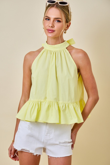 "Neely" Halter Top (Yellow)