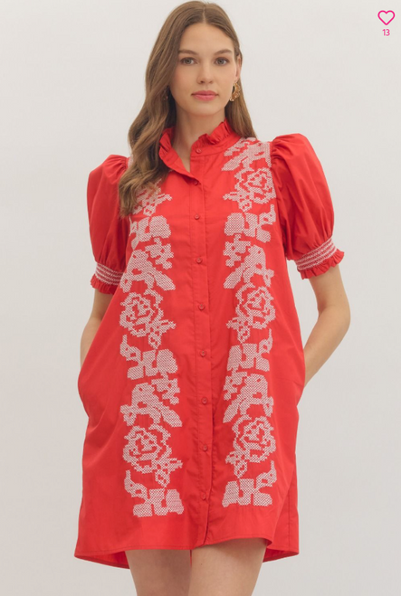 "Jeri" Mini Dress (Red)