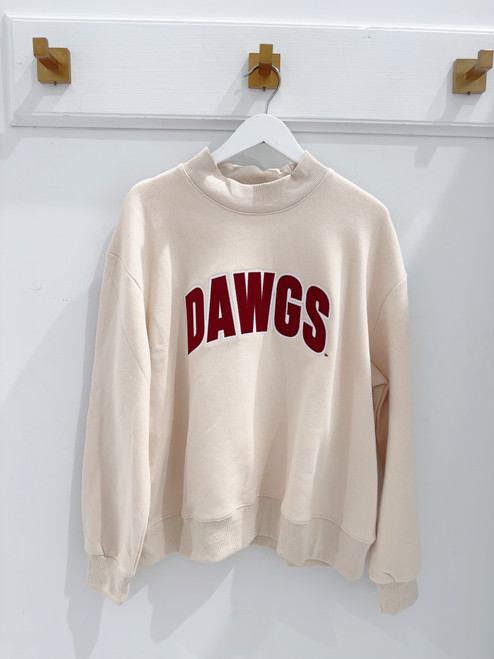"Dawgs" Mockneck (Cream)