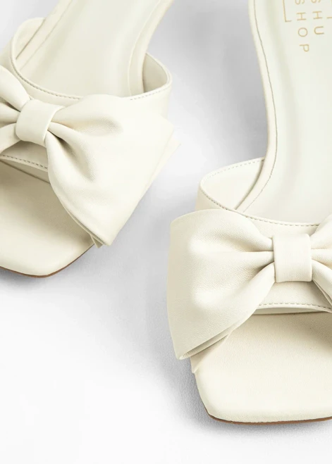 "Ella" Kitten Heel (Bone)