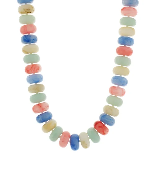 Multi Color Rondelle Necklace