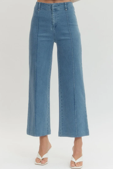 "Ellie" Front Seam Jean (Denim)