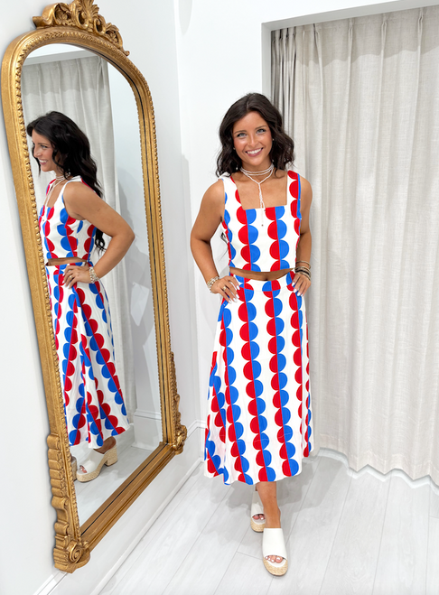 "Sophia" Set (Red/Blue)