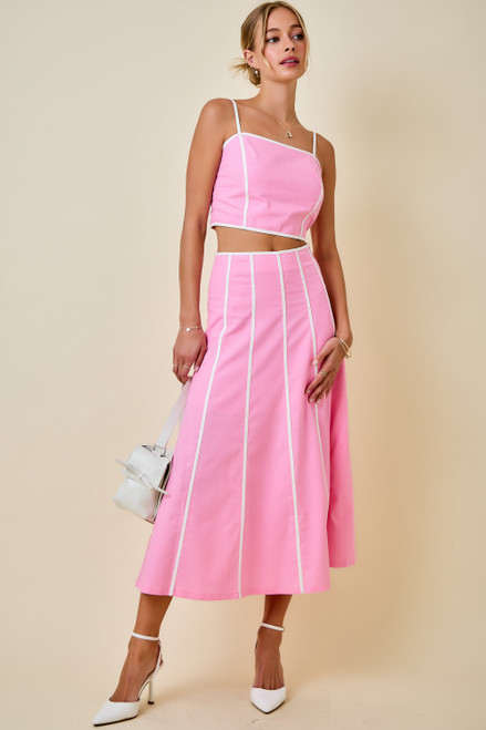 "Bennie" Two Piece Set (Pink)