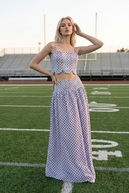 "Madden" Two Piece Set (Red/Blue)