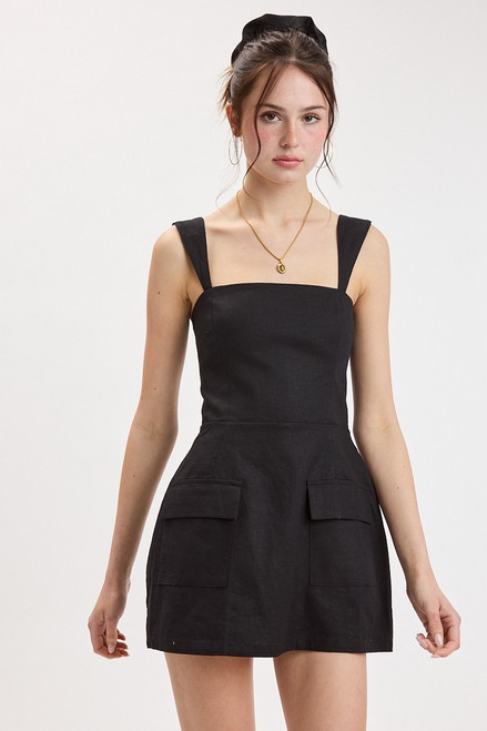 "Sammy" Mini Dress (Black)