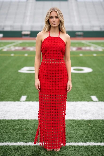 "Evelyn" Two Piece Set (Red)