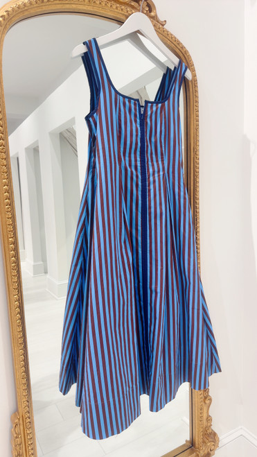 "Riley" Midi Dress (Brown/Blue)