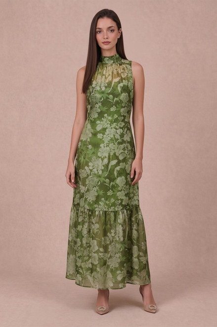 "Lindley" Organza Dress (Green)