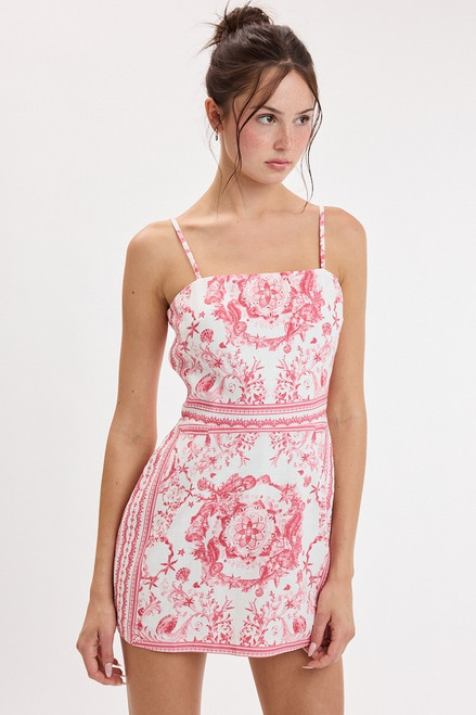 "Dana" Dress (Red Print)