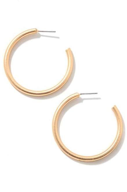 "Savvy" Gold Hoop Earring