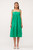 "Callie" Scallop Midi Dress (Green)