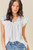 "Sammy" Ruffled Top (White)