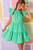 "Angie" Tiered Dress (Pistachio Green)