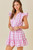 "Mazie" Plaid Dress (Strawberry Pink)