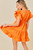 "Charles" Ruffled Dress (Sunkist Orange)
