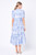 "Geometric" Midi Dress (Blue Print)