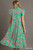 "Maria" Foral Dress (Green/Pink)