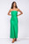 "Queen" Satin Midi Dress (Green)