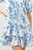"Gentry" Floral Shift Dress (Blue/White)