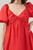 "Leo" Poplin Mini Dress (Red)