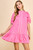 "Annie" Button Down Dress (Pink)
