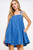 "Cameron" Contrast Dress (Classic Blue)