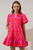 "Catherine" Mini Dress (Red/Pink Mix)