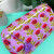 "Jenna"Block Print Makeup Bag (Purple)