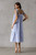"Annie" Striped Midi Dress (Blue/Navy/White)