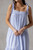 "Annie" Striped Midi Dress (Blue/Navy/White)