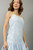 "Cassie" Embroidered Mini Dress (Baby Blue)