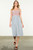 "Tara" Striped Midi (Blue/Red)