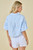 "Caroline" Striped Top (Baby Blue)