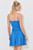 "Mylo" Tiered Mini Dress (Azure Blue)