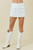 "Eloise" Denim Wrap Skort (White)