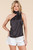 "Hattie" Polka Dot Top (Black & White)