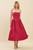 "Dolly" Halter Midi Dress (Maroon)