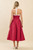 "Dolly" Halter Midi Dress (Maroon)