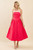 "Dolly" Halter Midi Dress (Red)