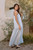 "Muse" Sheer Midi Dress (Blue)