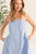 "Destiny" Bubble Hem Midi Dress (Powder Blue)