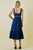 "Sailor" Cut Out Midi Dress (Navy)