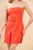"Tyler" Belted Dress (Bright Red)