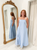 "Bella" Bubble Hem Midi Dress (Powder Blue)