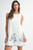 "Posie" Floral Embroidered Dress (Navy)