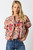 "Gabby" Floral Top (Maroon Mix)