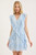 "Laynie" Ruffled Dress (Light Blue)