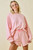 "Sasha" Long Sleeve Set (Pink/Cream)
